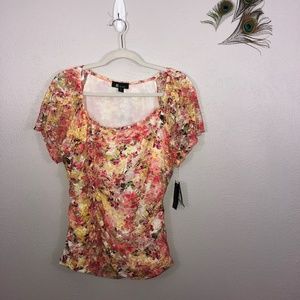 ABStudio Flora Top Blouse Short Sleeves